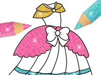 Glitter Dress Coloring image