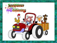image bg Tractor Coloring Pages