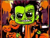Franky  amp;amp; Vampire Halloween Puzzle image