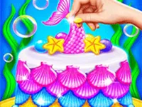 image bg Mermaid Cake Cooking Design - Fun in Kitchen
