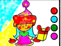 Easy Coloring SantaClaus image