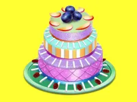 Fruit Chocolate Cake Cooking image